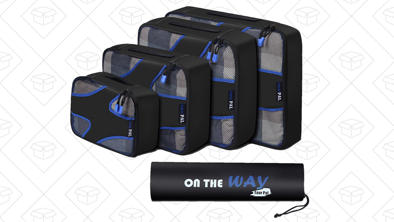 4-piece Packing Cubes with Laundry Bag, $17 with code LOVETRAV